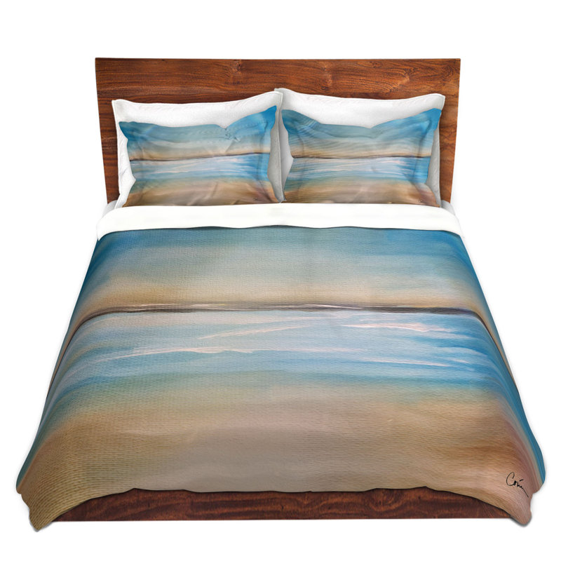 Ensembles de housses de couette DiaNoche en microfibre par Corina Bakke - Mer bleue