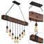 Luminaire suspendu noir 8 lumières Calita