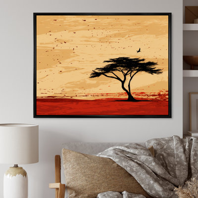 Arbre africain harmonieux 1 - Art mural africain