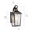Harpole Olde Bronze 1-Light Outdoor Wall Light with Clear Seeded Glass