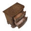 Table de chevet traditionnelle 1Pc avec 2 tiroirs de rangement