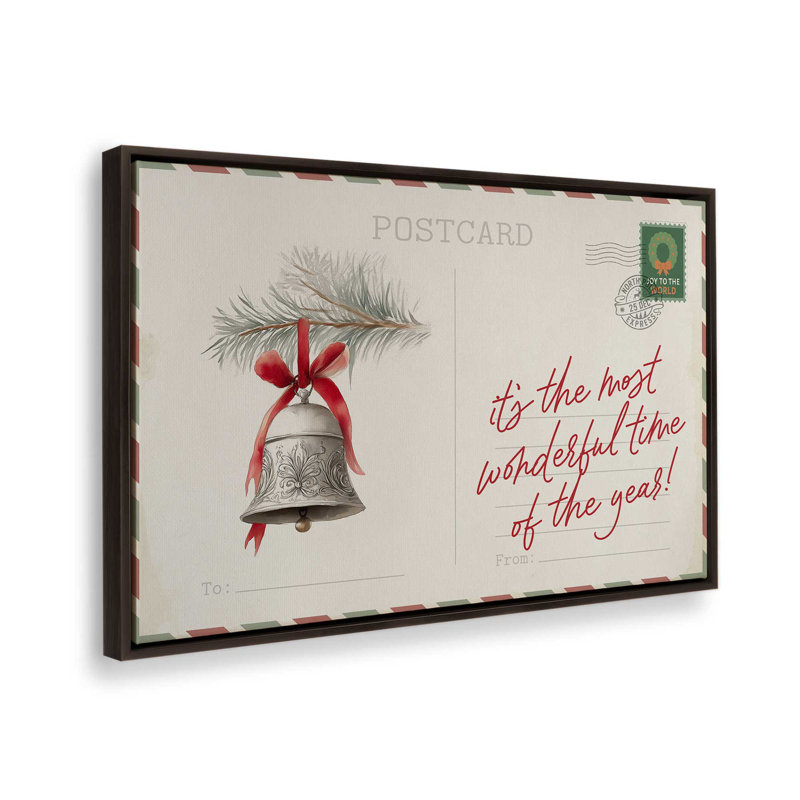 Bells of Christmas Cheer, reproduction d'art sur toile, H 12,75 po x l 18,75 po, Chrome poli