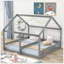Lit plateforme simple, deux lits partagés-2057282276