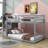 Kendry Kids Twin Over Twin Bunk Bed with Storage Stairs-168938996