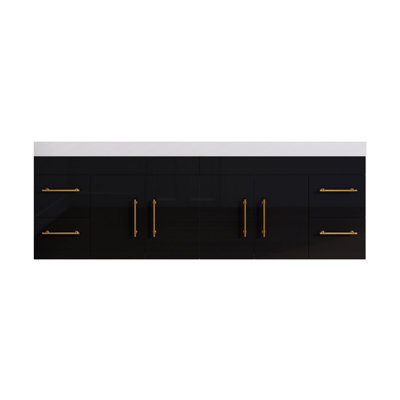 Amirea 41.75'' Double Bathroom Vanity with Acrylic Top