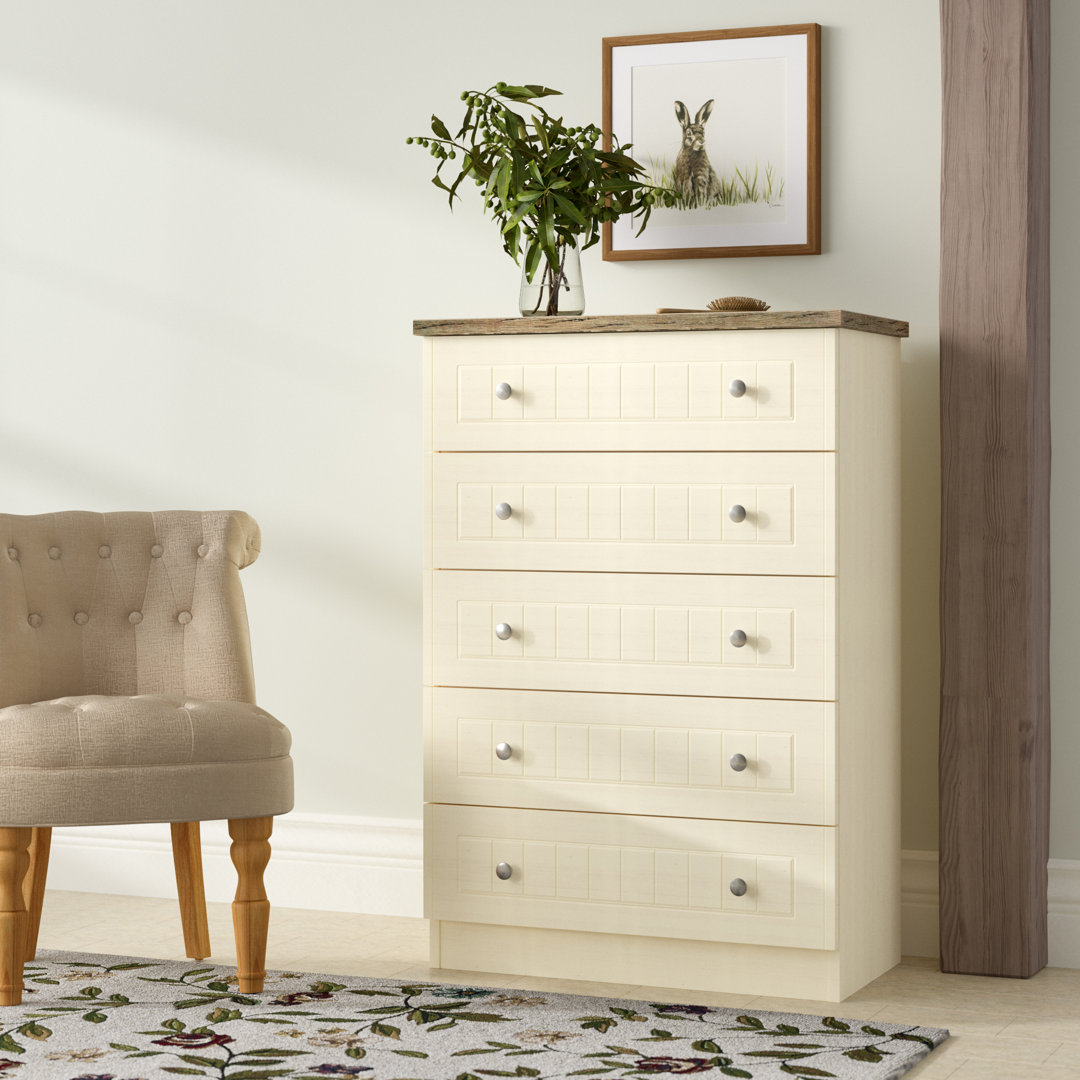 Fully Assembled Rosio 5 Drawer Chest