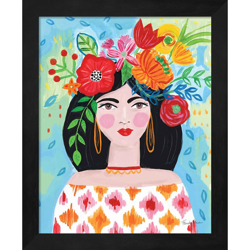 «Boho Girl» par Farida Zaman, art encadré (ensemble de 2)