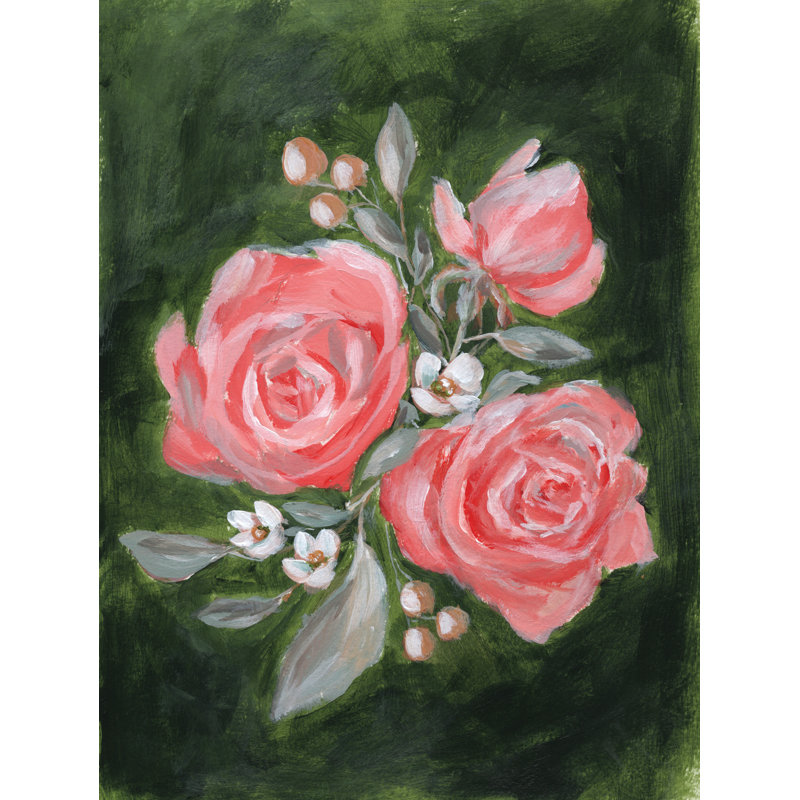«Full Bloom» par Amanda Hilburn, peinture sur toile tendue, H 40 po x l 30 po