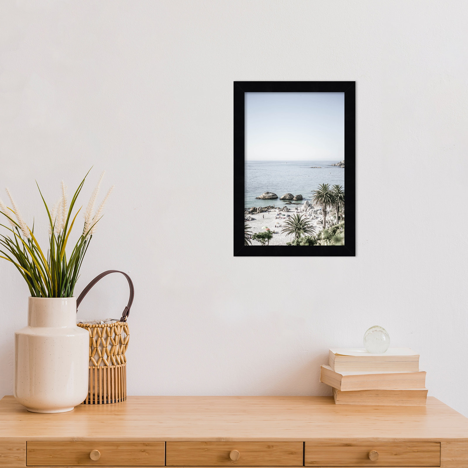 Pindall "Clifton Beach" Print, Black, 13" H x 9" W