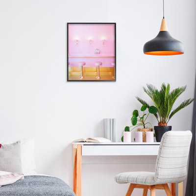 Giclée encadrée rose, dessiné par Lish Creative