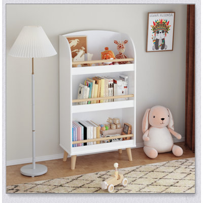 Organisateur à 3 niveaux pour bibliothèque et rangement pour jouets, parfait pour organiser des livres et des jouets dans les chambres d'enfants.