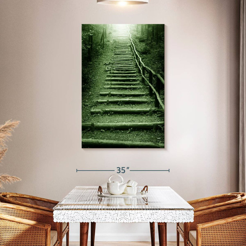 Lilie Forest Staircase, 48" H x 32" W