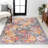Motolal Modern Persian Boho Vintage Trellis Ivory/Navy/Multi Rug-859979171