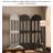 French Antique Solid Wood Hollow Folding Screen