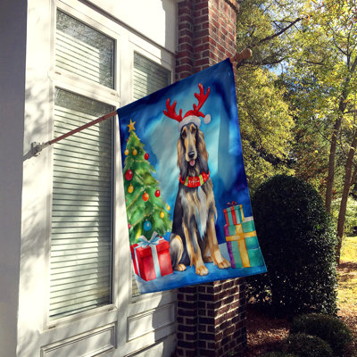 Christmas Reindeer House Flag