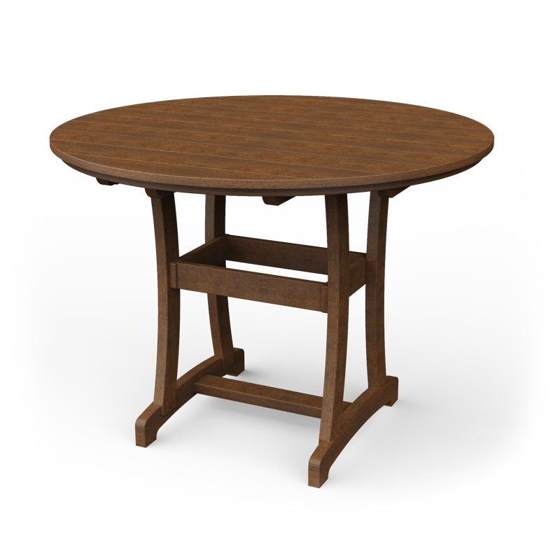 Table de bar Stella, H 54 po x l 54 po x P 54 po, Acajou