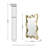 John 24.5" W Wavy Wall Mirror with Gold Foil Finish