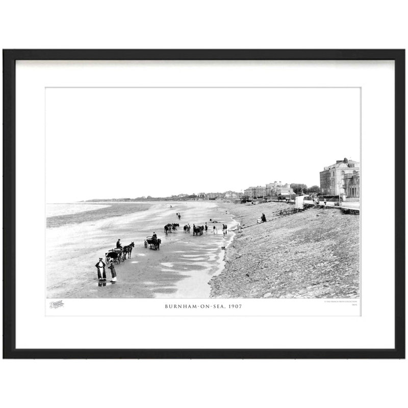 Burnham-on-Sea, 1907 - Single Picture Frame Print, 60cm H x 80cm W x 2.3cm D
