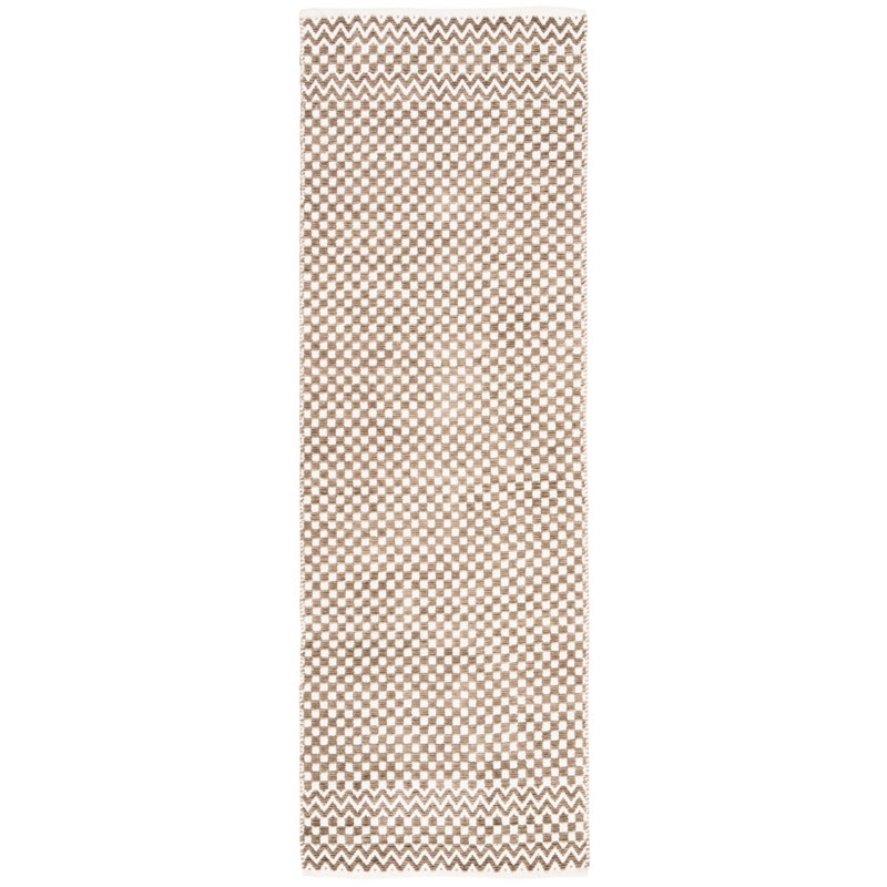 Tapis en coton Alpizar, Tapis de couloir 2 pi 3 po x 7 pi