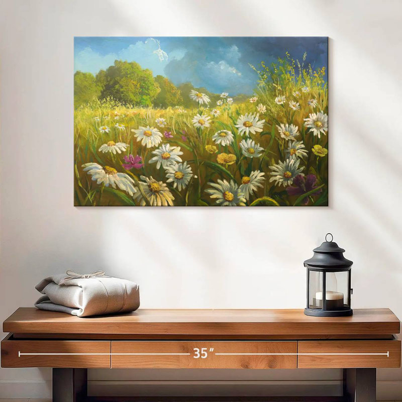 Champ de fleurs d'Alvord en été, H 16 po x l 24 po