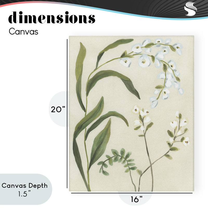 Toile douce avec tiges de neige, design par June Erica Vess, H 20 po x l 16 po