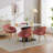 Upholstered Back Armchair Dining Chair-1765038326