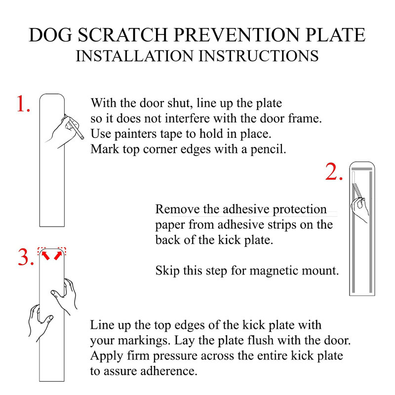 Acrion Metal Pet Door Accessory, Satin Black, 30" H x 6" W x 0.04" D