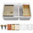 33" L x 22" W Double Bowl Rectangular Drop-In Workstation Quartz Kitchen Sink 60/40 Low-divider Granite Composite Sink-116380295
