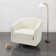 Applewold Upholstered Swivel Barrel Chair with Solid Wood Base
