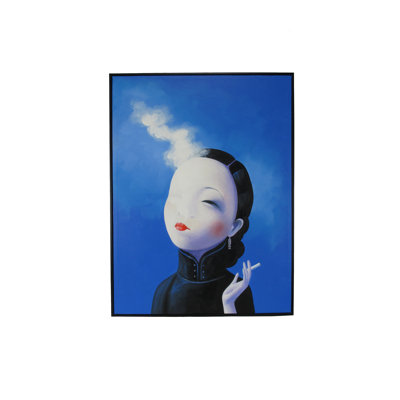 " Portrait Of Early 20th Century Famous Chinese Film Star " Painting Print