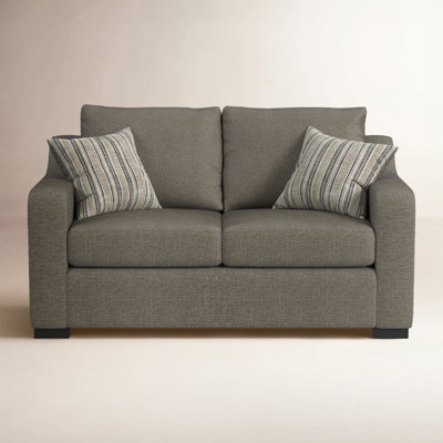 Caigan 65" Square Arm Loveseat with Reversible Cushions by Birch Lane