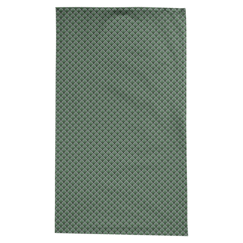 Nappe géométrique Avicia, Vert / Noir