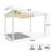 13 Ft. W x 10 Ft. D Aluminum Pergola with Canopy-91290171