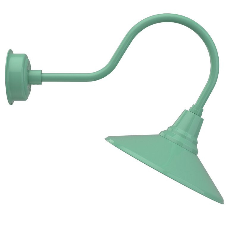 Luminaire de grange d’extérieur à del Albali, H 8 po x l 16 po x P 12 po, Jade