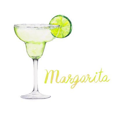 Magarita Cocktails - Wrapped Canvas Painting