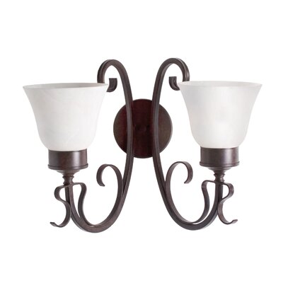 Mirasol 2-Light Dimmable Armed Sconce -  2nd Ave Lighting, 120144.075U