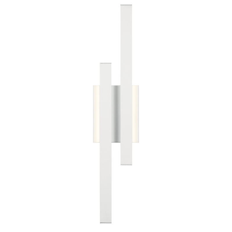 Applique murale encastrée 2 lumières Ladpur, Blanc
