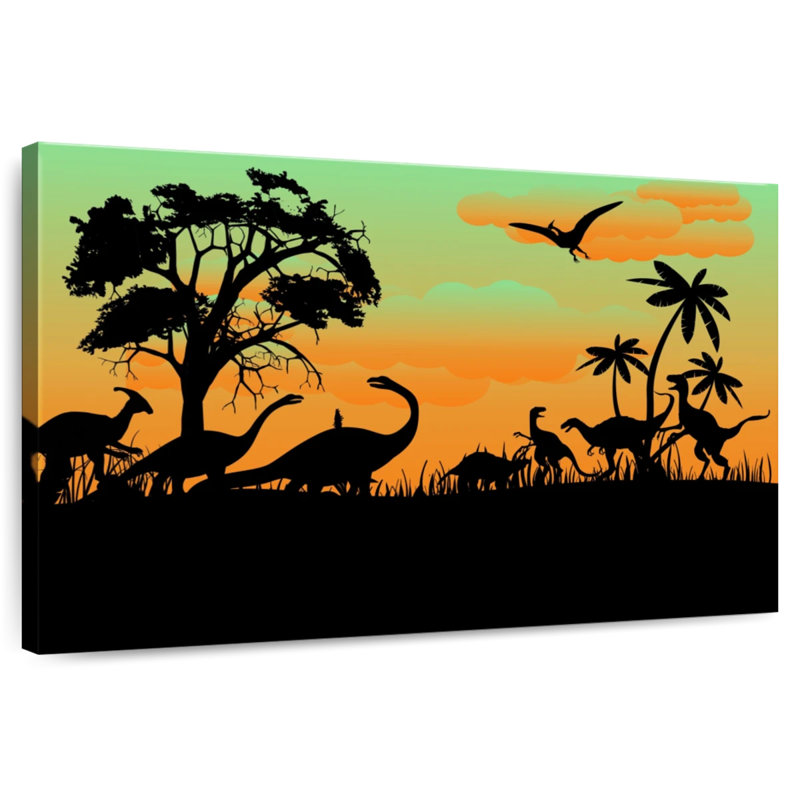 Brampt Dinosaurs Silhouette, 32" H x 48" W
