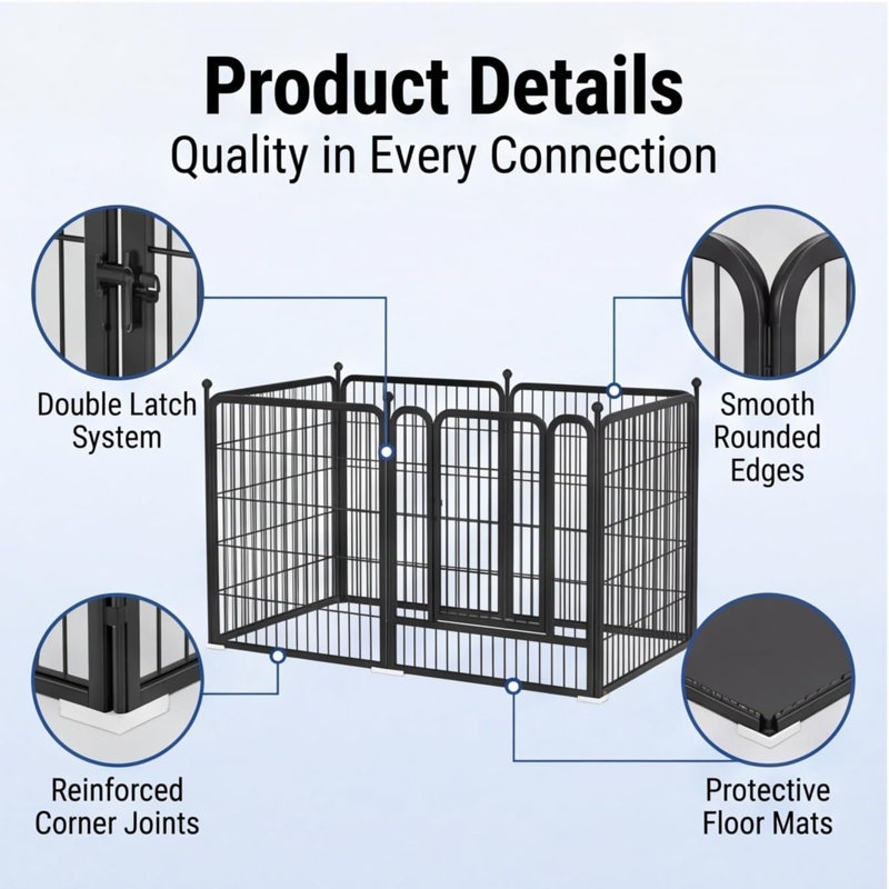 Dog Fence /Playpen 60cm H Dog Playpen
