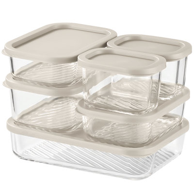 12 Piece Glass Airtight Meal Prep & Storage Containers with Lids