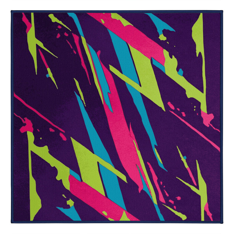 Prismatic Blaze Rug, Square 5'