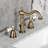 Kingston Brass Bel-Air Two-Handle 3-Hole Deck Mount Widespread Bathroom Faucet with Pop-Up Drain-110561897