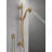 Delta H2Okinetic Champagne Bronze 3-Setting Shower Slide Bar, Slide Bar Shower Head with HandHeld Spray, Detachable Shower Head with Hose, 1.75 GPM Flow Rate-17040647