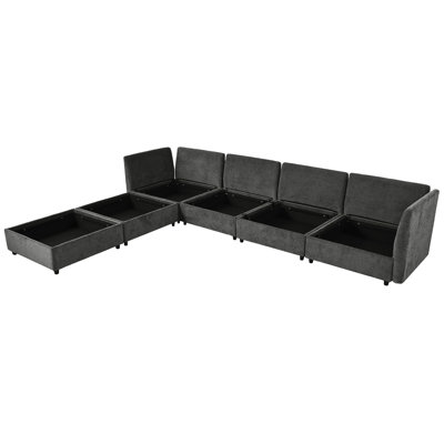 Canapé modulaire gris