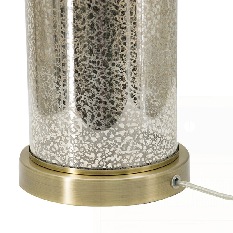 Lampes de table modernes, Harwich, Blanc et or, H 35 po x l 16 po x P 16 po, Blanc et or