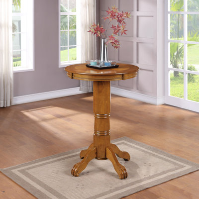 Adelaida 30.25" L Round Solid Wood Table