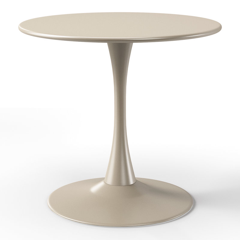 Outdoor Steel Dining Table, Sand