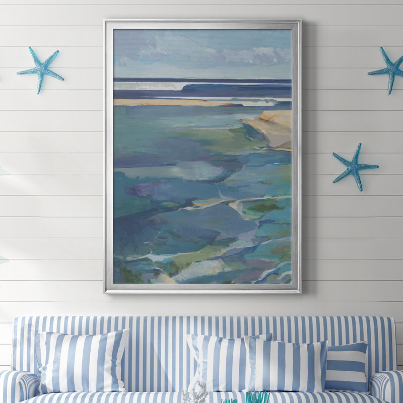 " Breakwater ", 26.5" H x 36.5" W, Silver