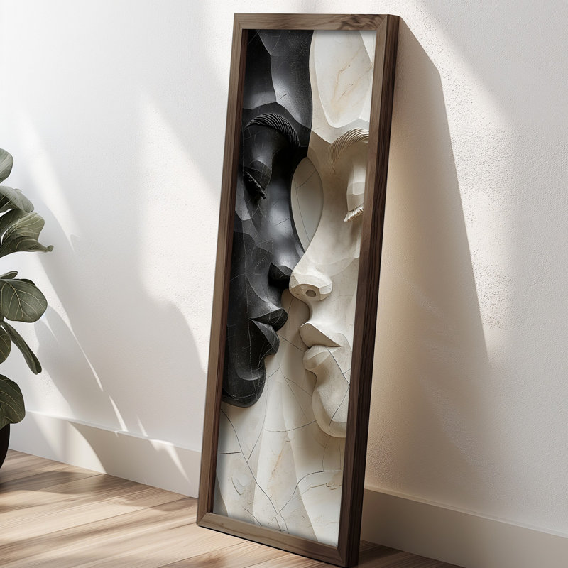 Élégante peinture décorative en panneau de fibres à densité moyenne, 15,7 x 47,2 x 0,1 pouces | 100% panneau de fibres à densité moyenne avec épaisseur de 3 mm, cadre 100% bois de pin | Œuvre d'art imprimé UV pour la décoration intérieure, le salon, le bureau, l'esthétique moderne