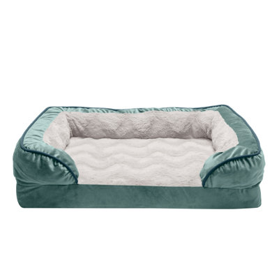 Jumbo Velvet Waves Perfect Comfort Sofa Pet Bed